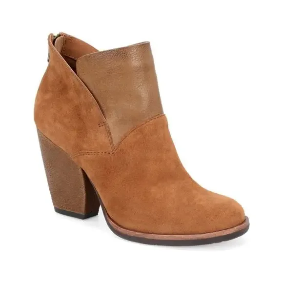 Kork-Ease Castaneda Suede Bootie Rust Size 7.5 - Picture 1 of 7